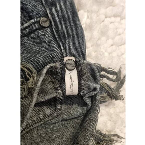 One Teaspoon x Free People Bandits Button Fly Shorts Size 27 - Picture 7 of 9